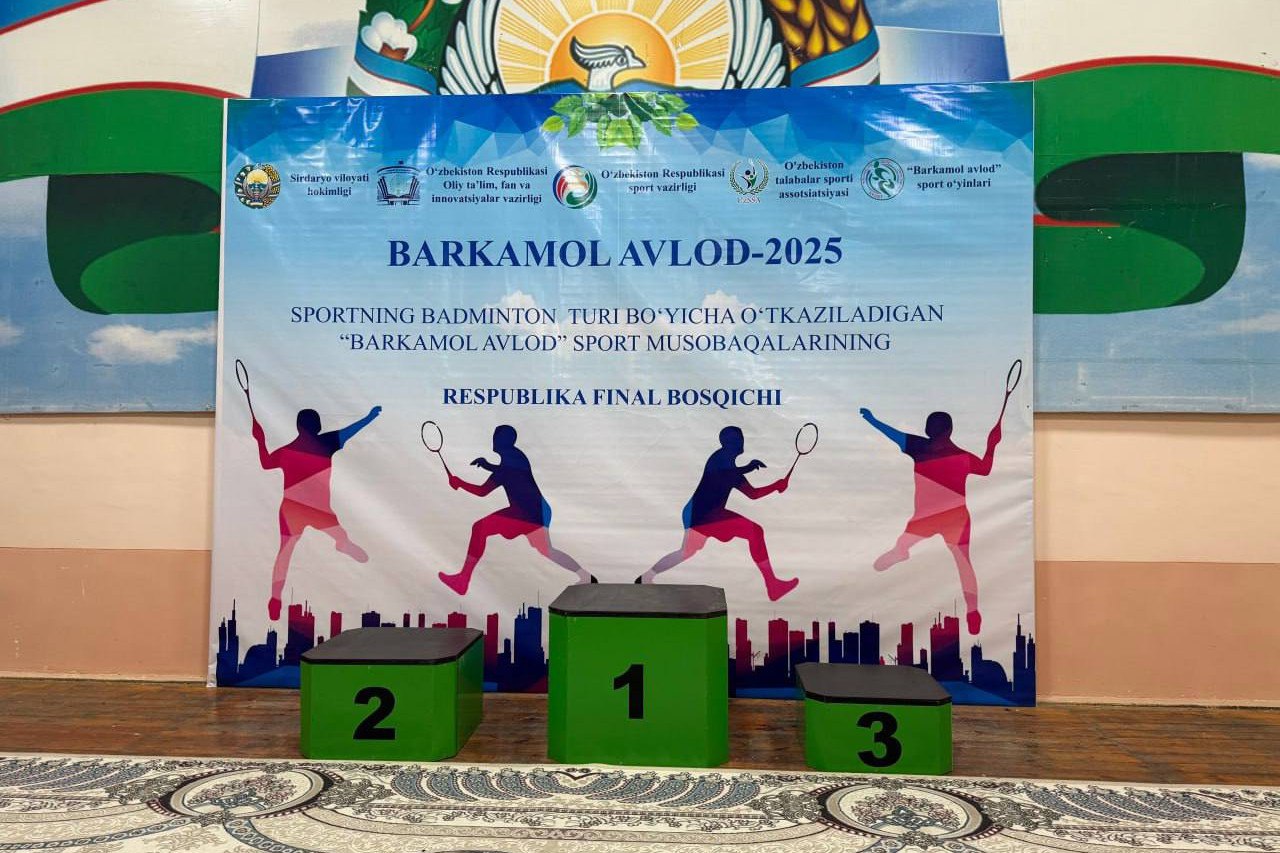 Badminton bo‘yicha Respublika final bosqichi g‘oliblari taqdirlandi